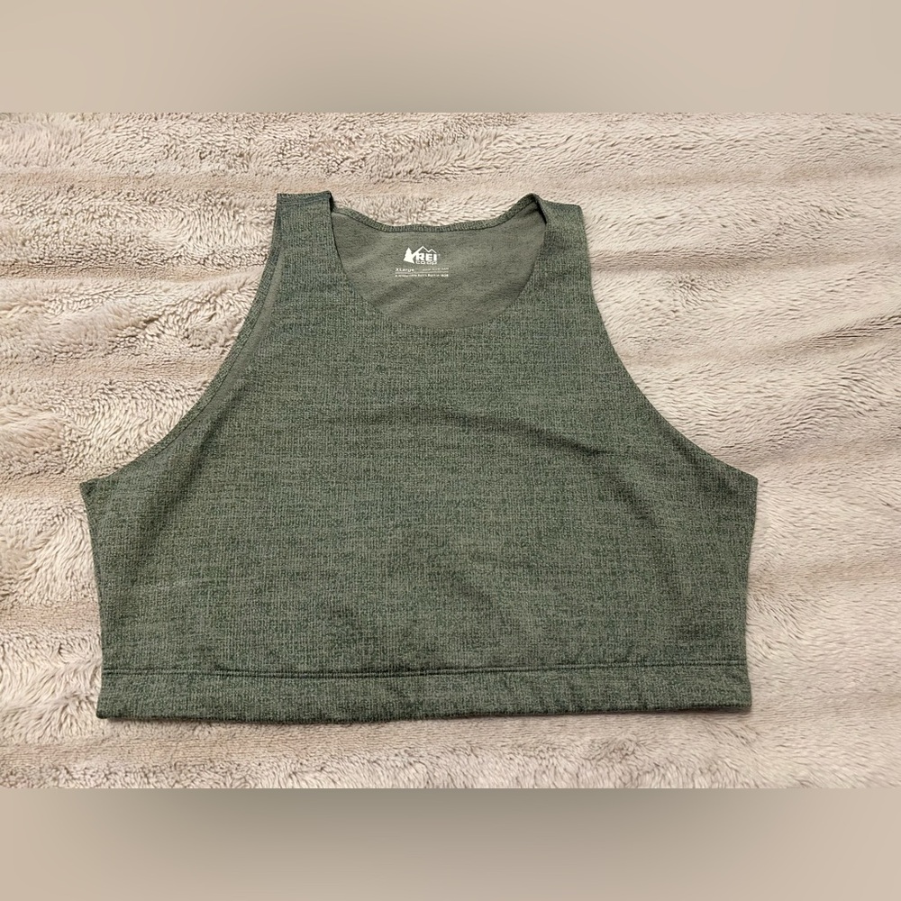 REI Heathered Green Tank Top
